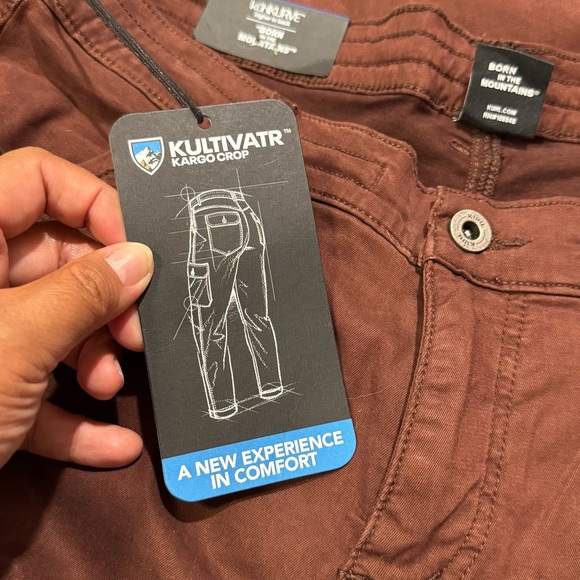 Kuhl NWT Women 12 Chicory Kultivatr Kargo Cargo Crop 6412 Pants Outdoor Comfort - Picture 6 of 11